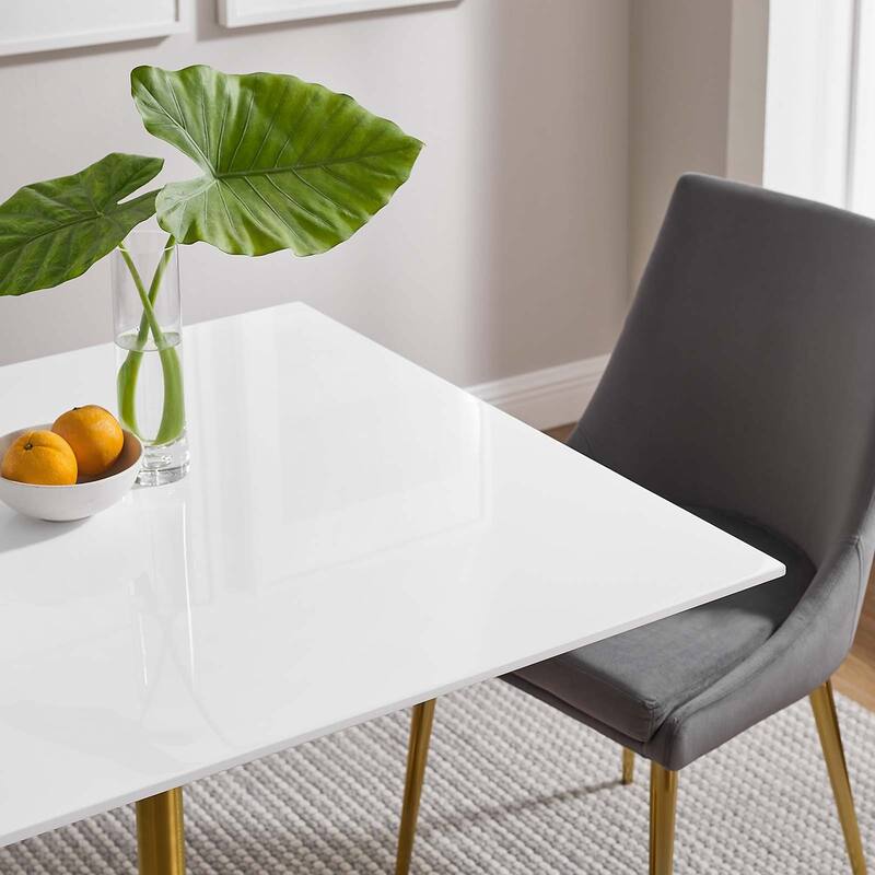 36" Square Wood Top Dining Table