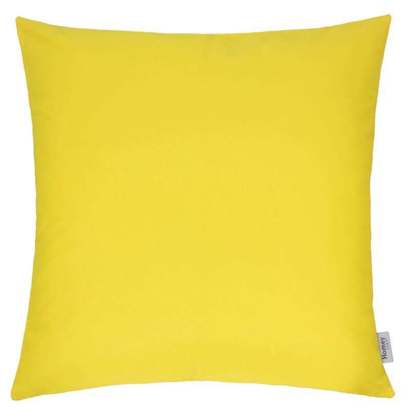 Outdoor Indoor Throw Pillow Weather Resistant Solarium Polyester 20x20 Inches - Yellow