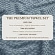 preview thumbnail 78 of 193, Linery & Co. Cotton Diamond Waffle Texture Bath Towels.