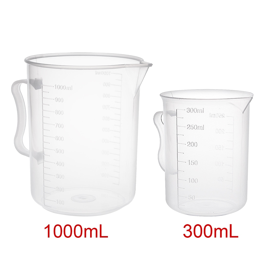 Bakery Baking Plastic Water Liquid Measuring Cup 300ml Clear Blue -  3.5x3.4x2(Upper.D*H*Bottom.D) - Bed Bath & Beyond - 28770985