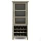 preview thumbnail 16 of 17, WYNDENHALL Franklin 12-Bottle SOLID WOOD 22 inch Wide Contemporary High Storage Wine Rack Cabinet - 22 W x 17 D x 50 H