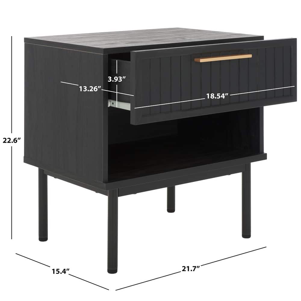 SAFAVIEH Home Axelle 1 Drawer Nightstand.
