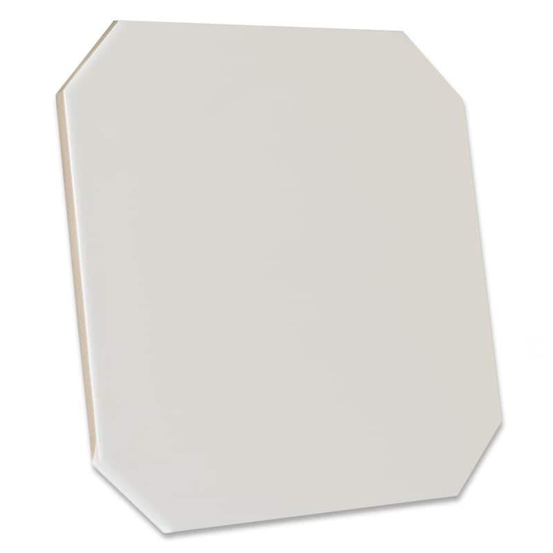 Merola Tile Vaudeville Octagon Nacar with Taco Pink 7-7/8" x 7-7/8" Porcelain Floor and Wall Tile