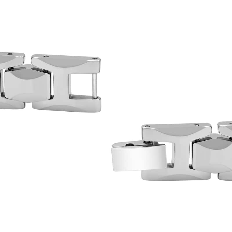 Steel Nation Tungsten Beveled Edge Bracelet
