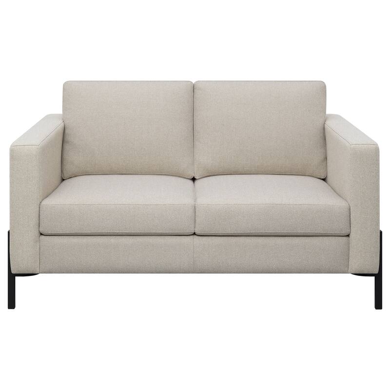 Tilly Transitional Upholstered Track Arms Sofa Set