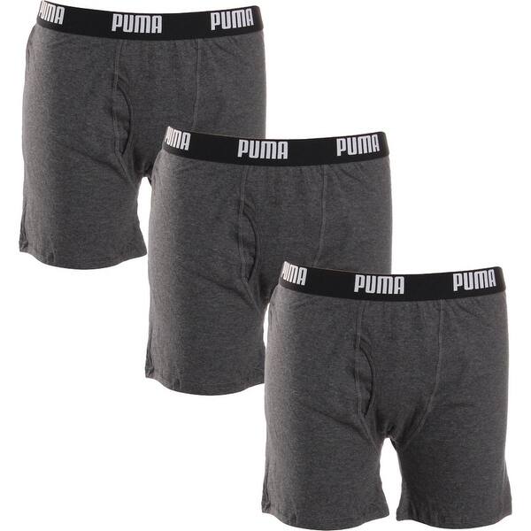 Shop Puma Mens Boxer Briefs 3 Pack Tagless Free Shipping On