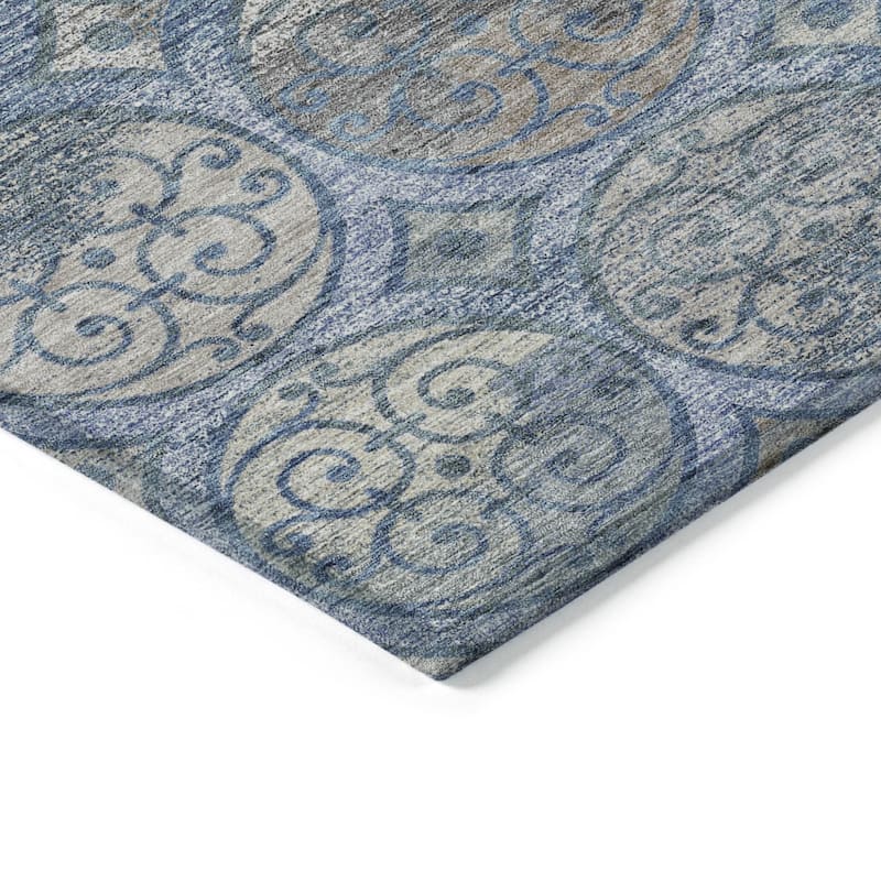 HomeRoots Trellis Transitional Rectangle Outdoor Rug