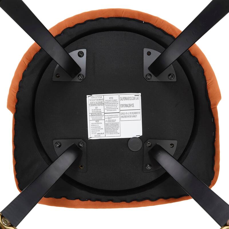 Versatile Velvet Tufted Bar Chairs Set of 2 Swivel Bar Stools with Back Pull Ring, Rivet Decoration and Wooden Square Foot