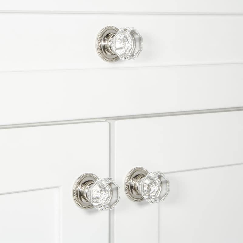 Grandeur CHAM-CRYS-KNOB-NEWP Chambord 1-3/8"Faceted Glam Crystal