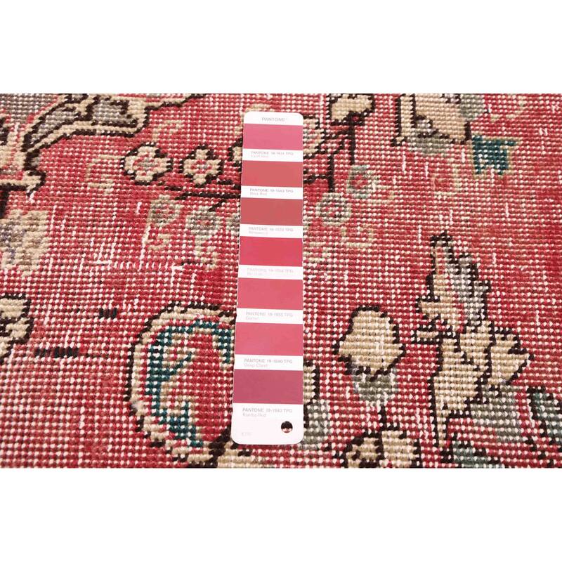 ECARPETGALLERY Hand-knotted Antalya Vintage Red Wool Rug - 6'5 x 9'2