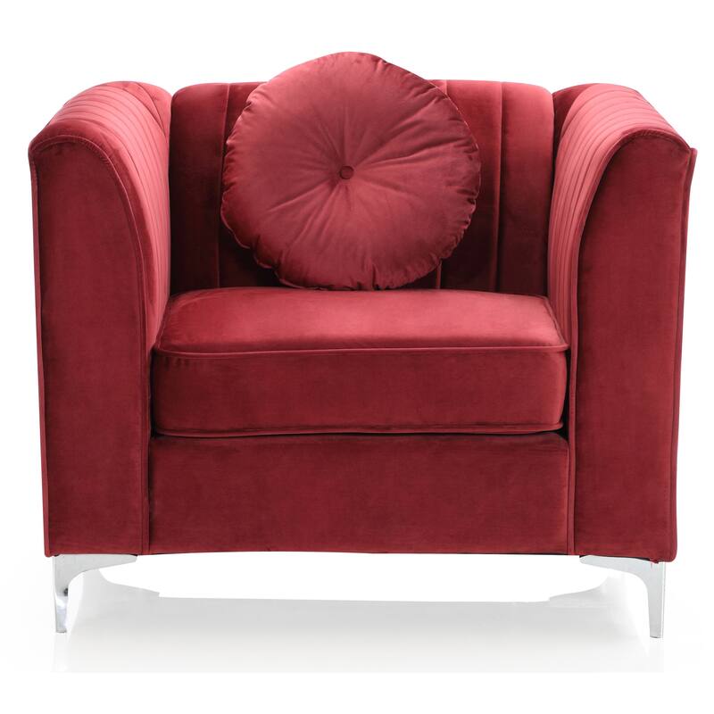 Delray Velvet/ Microsuede Chair