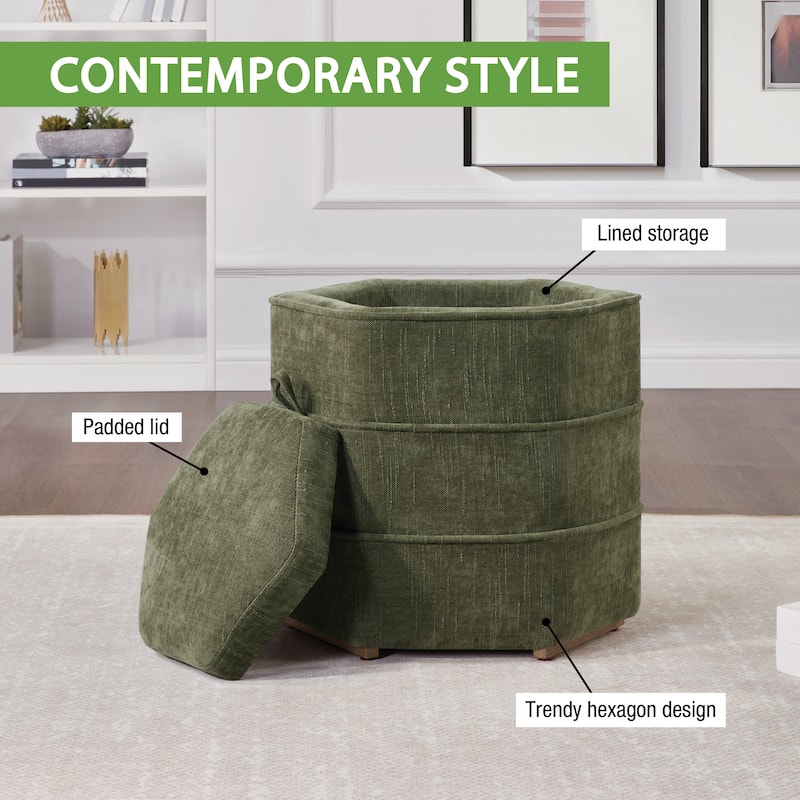 Maddox 6-sided Storage Ottoman