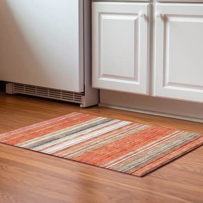 Premium Washable Super Soft Modern Stripes Mayfield Rug