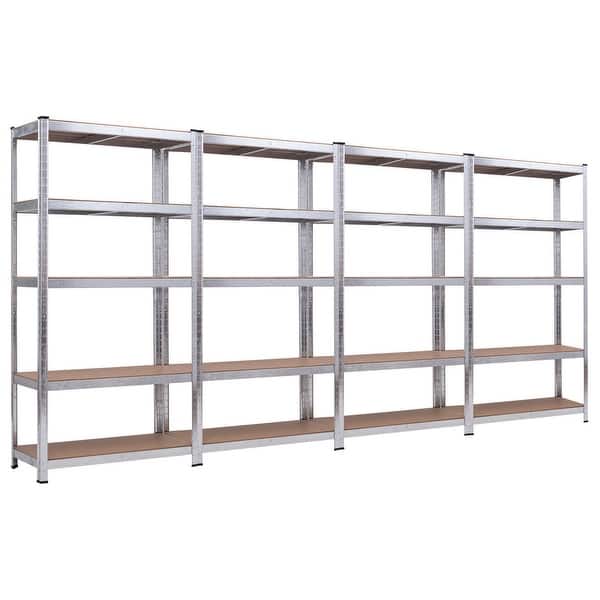 71" Adjustable Heavy Duty Storage Shelf Steel Metal Garage Rack 5 Level Shelves