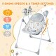 preview thumbnail 7 of 5, Costway Electric Baby Swing Foldable Portable Rocking Chair with - See Details