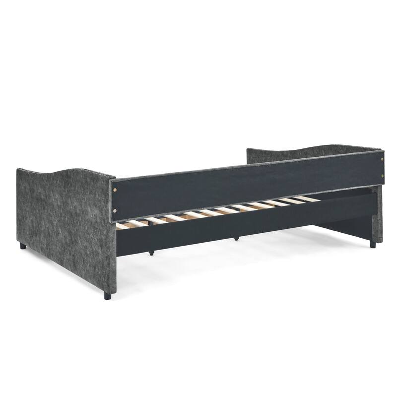 Queen Size Upholstered Daybed with Drawers