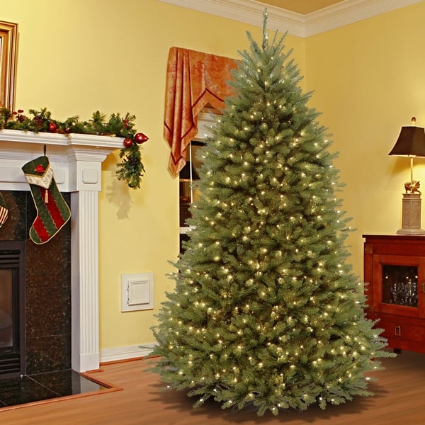 slide 2 of 9, National Tree Company 7.5 ft. PowerConnect Dunhill Fir Tree with Clear Lights - 7.5 Foot 7.5 Foot - Green