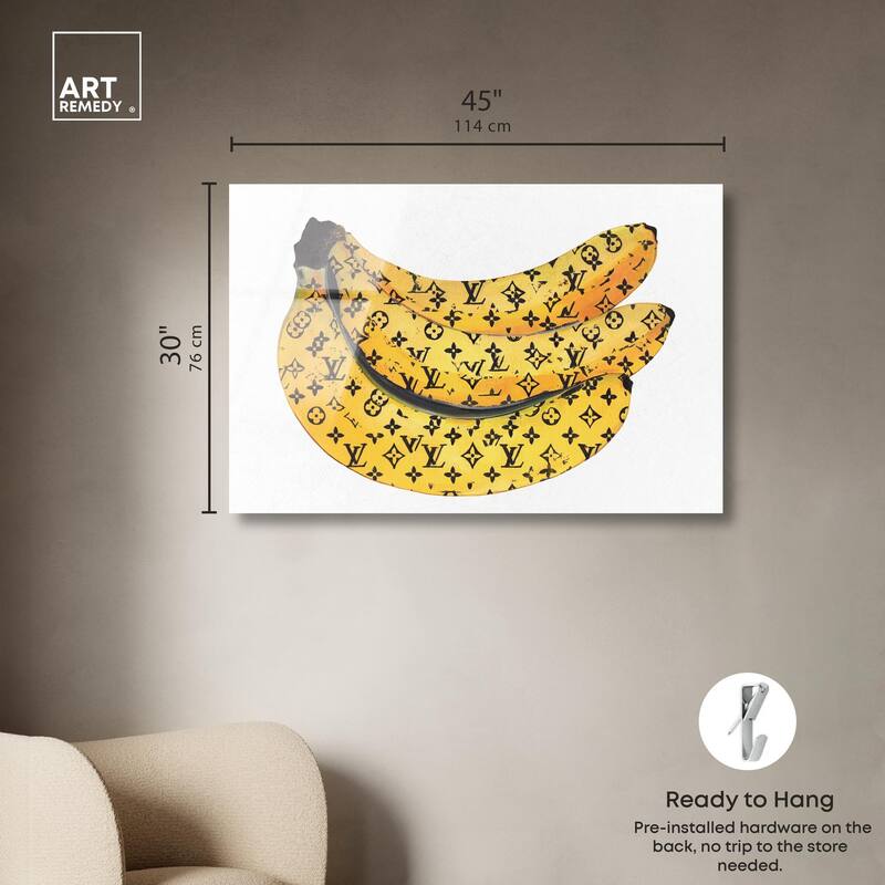Fashion Bananas Acrylic by Art Remedy, Ready to Hang