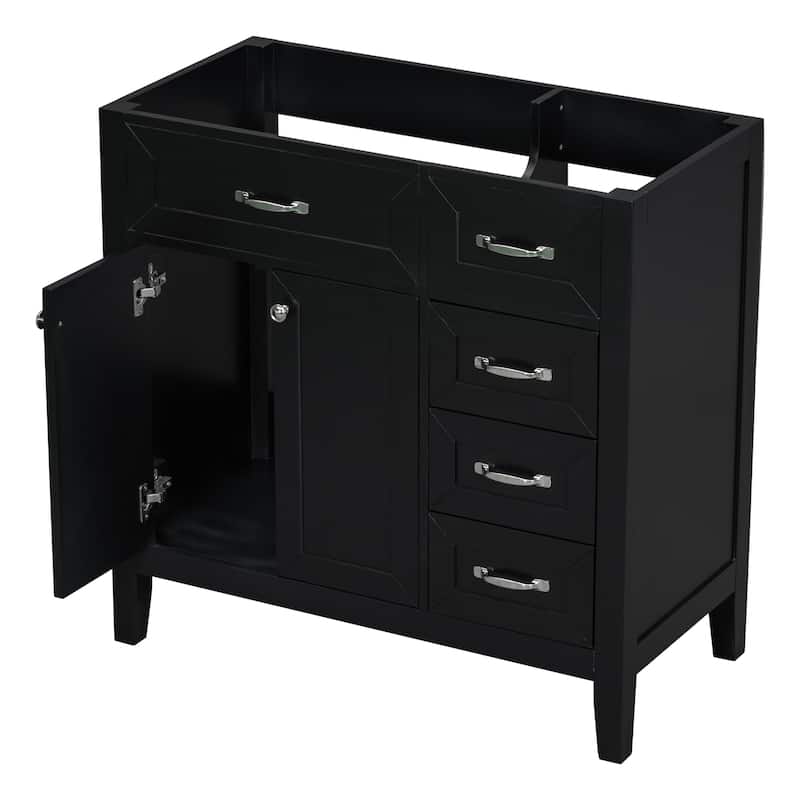 36" Bathroom Vanity without Sink,Bathroom Cabinet with Drawers