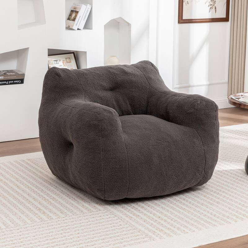 Bean Bag Chair, Bean Bag Sofa Chair with Armrests Stuffed High-Density Foam, Lazy Sofa Comfy Chairs BeanBag Chair