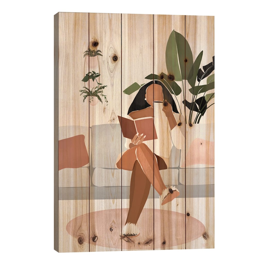 Lounge Print On Wood by Bria Nicole - Multi-Color