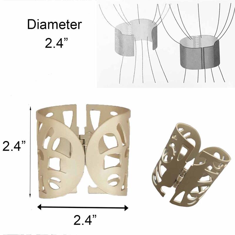 Set of 2 Metal Cuff Curtain Tiebacks Renaissance On Sale Bed Bath