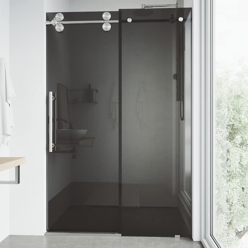 VIGO Elan Frameless Sliding Shower Door