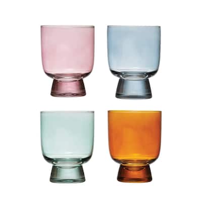 Drinking Glasses - 3.0"L x 3.0"W x 3.9"H