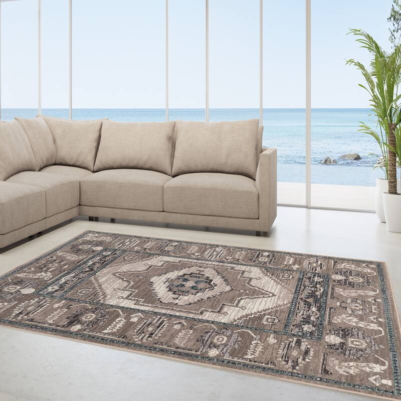 Vintage Collection Serape Beige and Grey