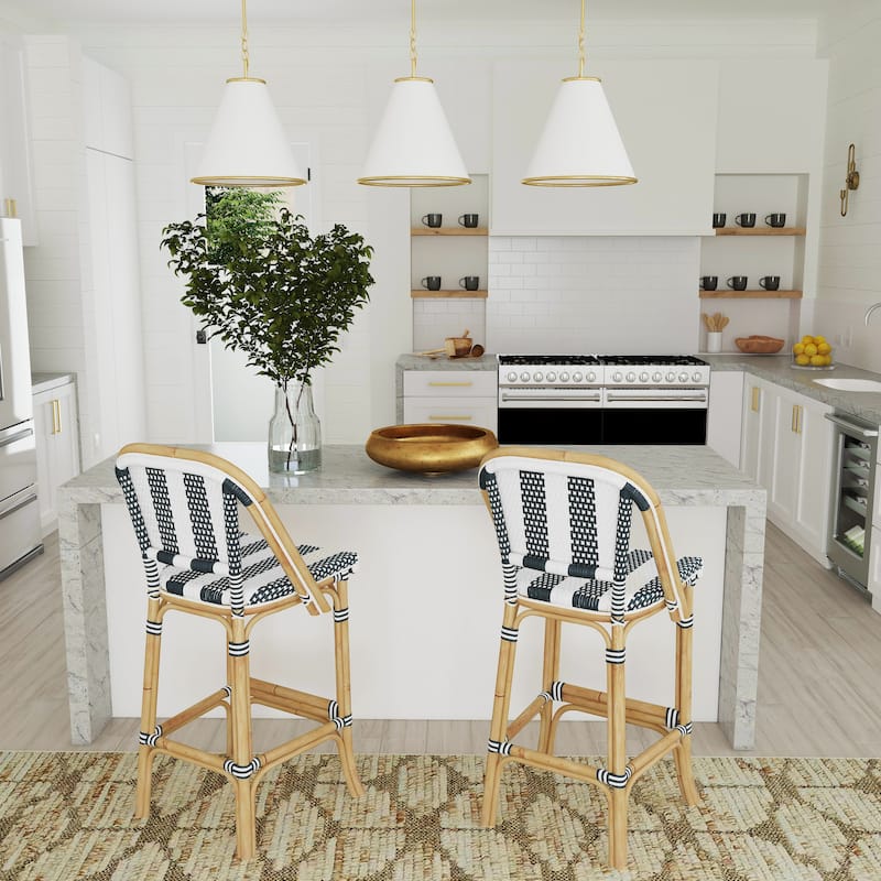 Lila Rattan 28" Bar Stool