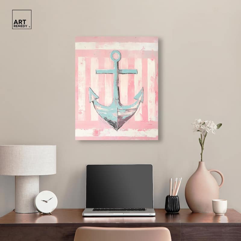 Sea Anchor Canvas by Art Remedy, Gallery Wrapped