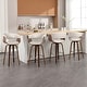 preview thumbnail 175 of 186, 26"/29" Faux Leather Swivel Bar Stools, Wood Counter Stool