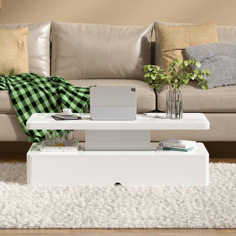 Modern Coffee Table with Led Light