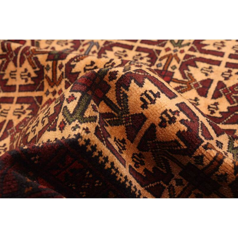 ECARPETGALLERY Hand-knotted Teimani Beige Wool Rug - 4'7 x 6'2