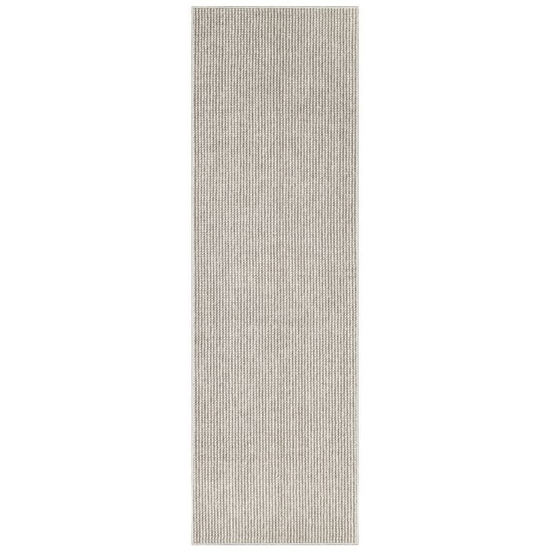 Nourison Textured Home Indoor Abstract Area Rug - 2' 3" x 7' 6" - Mocha