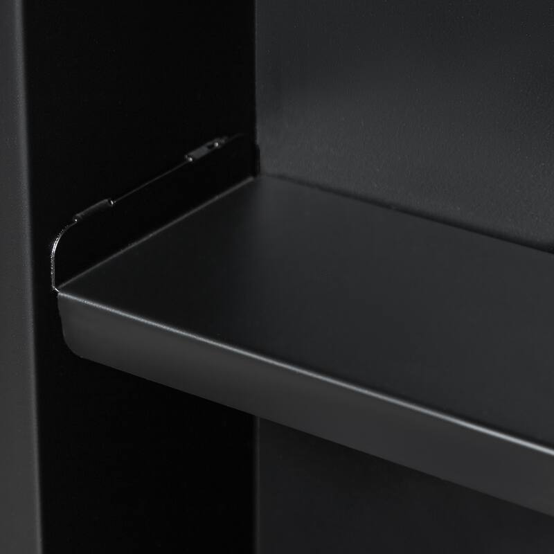 Retro Metal Arched Medicine Cabinet Wall Mount Bathroom Mirror with Storage Adjustable Shelves - 29.9" x 19.7"