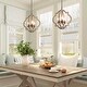 preview thumbnail 7 of 26, Modern Farmhouse Distressed Wood Lantern Foyer Chandelier for Dining Room