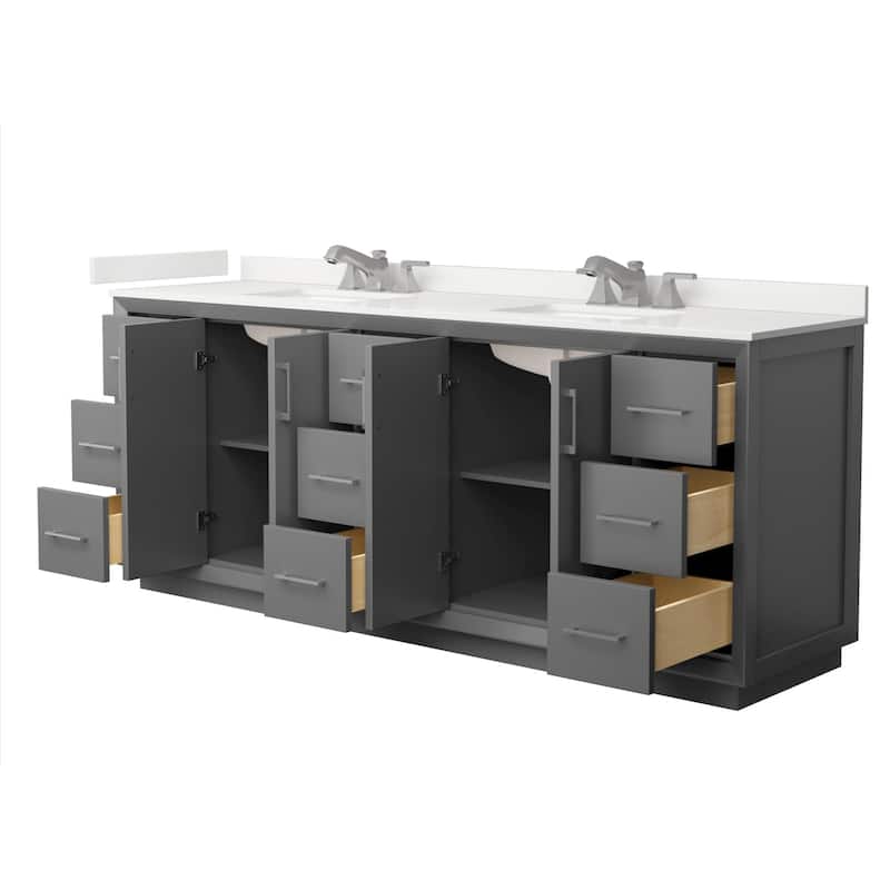Wyndham Collection WCF414184D-QTZ-US3MXX Strada 84" Free Standing