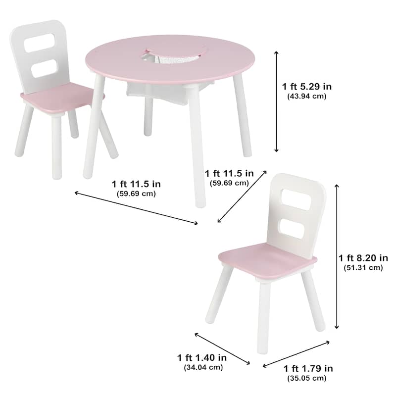 KidKraft 3-piece Round Table and Chair Set