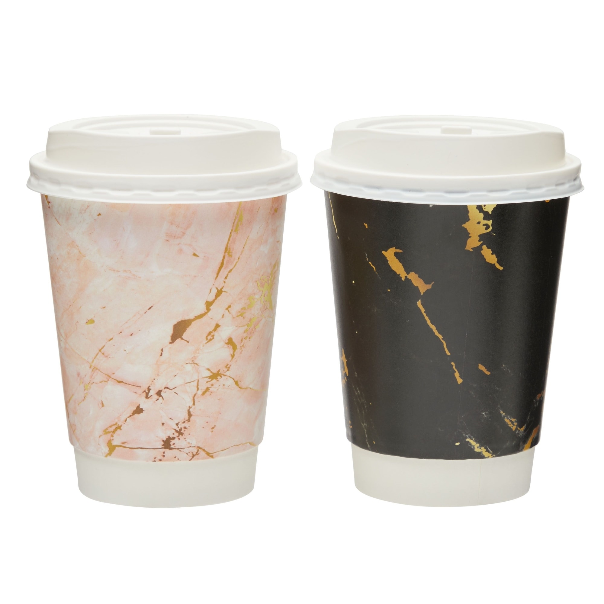 12oz ToGo Insulated Coffee Cups with Lids Stir Straws Napkins 4 Marble Designs Serves 48 Bed Bath Beyond 37765179