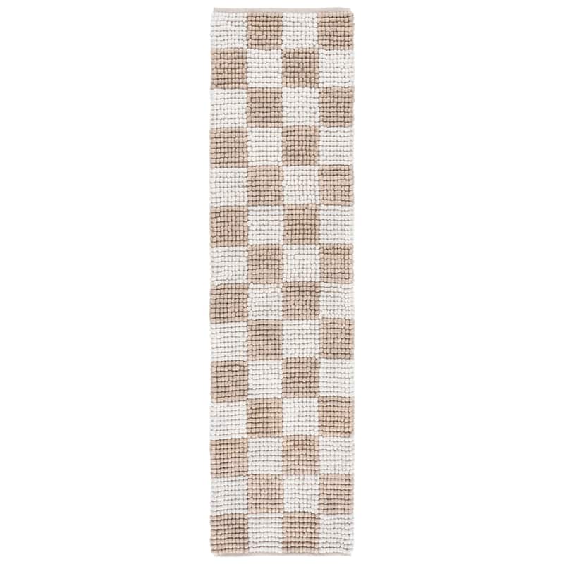 SAFAVIEH Handmade Natura Feodora Farmhouse Wool Rug - 2'3" x 8' Runner - Taupe/Ivory