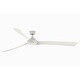preview thumbnail 2 of 10, Fanimation Wrap Custom Indoor/Outdoor Smart Ceiling Fan DC Motor with Remote - Matte White