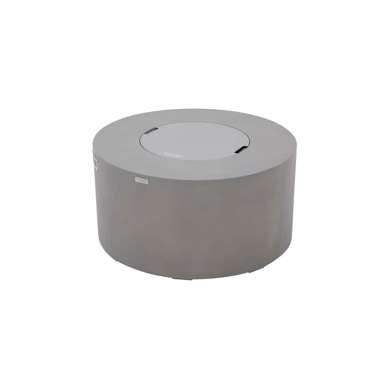 Elementi Pacaya 45,000 BTU Concrete Propane Fire Table with Built-In Propane Tank Storage - 43" x 43"