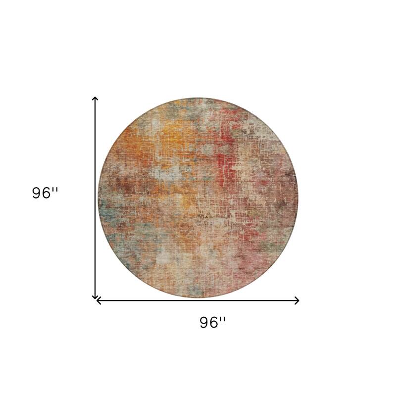 HomeRoots Abstract Transitional Rectangle Outdoor Rug