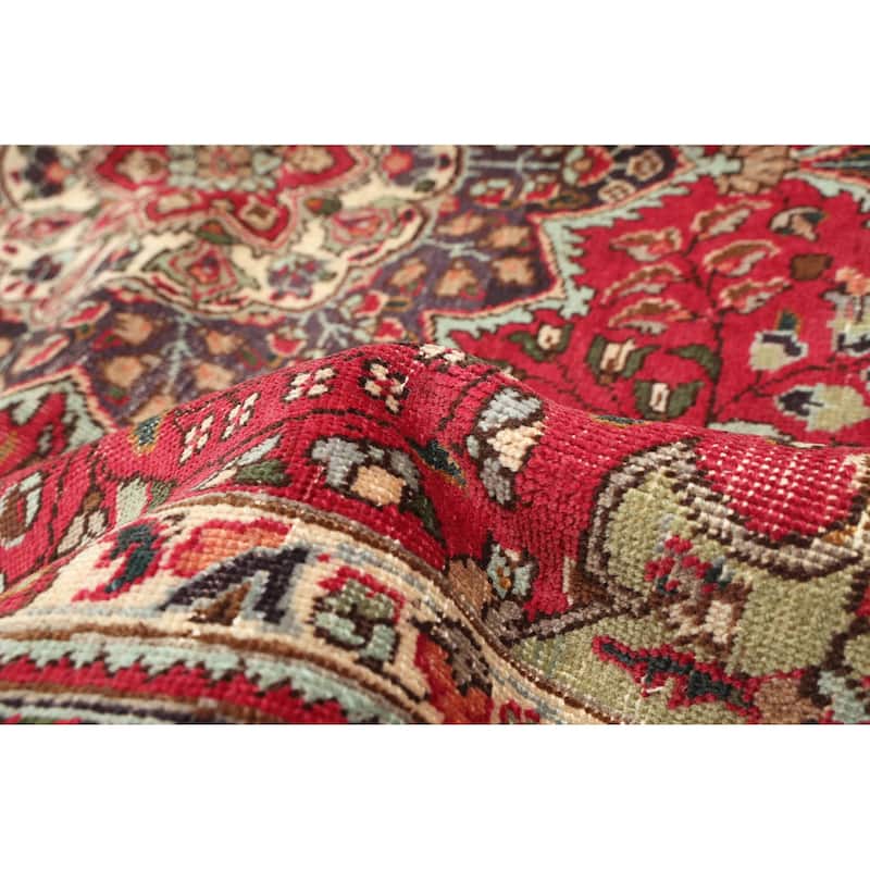 ECARPETGALLERY Hand-knotted Antalya Vintage Red Wool Rug - 5'11 x 9'3