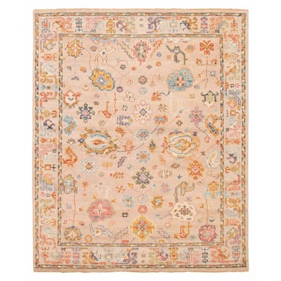 ECARPETGALLERY Hand-knotted Jules Serapi Beige Wool Rug - 8'2 x 9'11