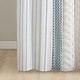 preview thumbnail 15 of 20, INK+IVY Imani Cotton Printed Shower Curtain with Chenille