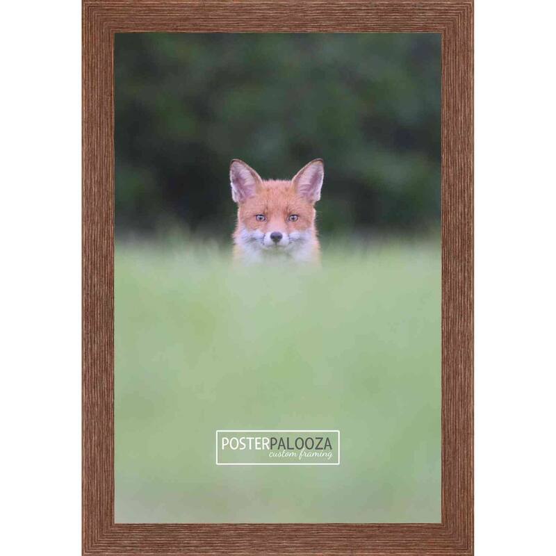 6x5 Distressed/Aged Complete Wood Picture Frame with UV Acrylic, Foam Board Backing, & Hardware