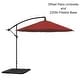 preview thumbnail 31 of 30, Pure Garden 10-Foot Offset Patio Umbrella with Square Base