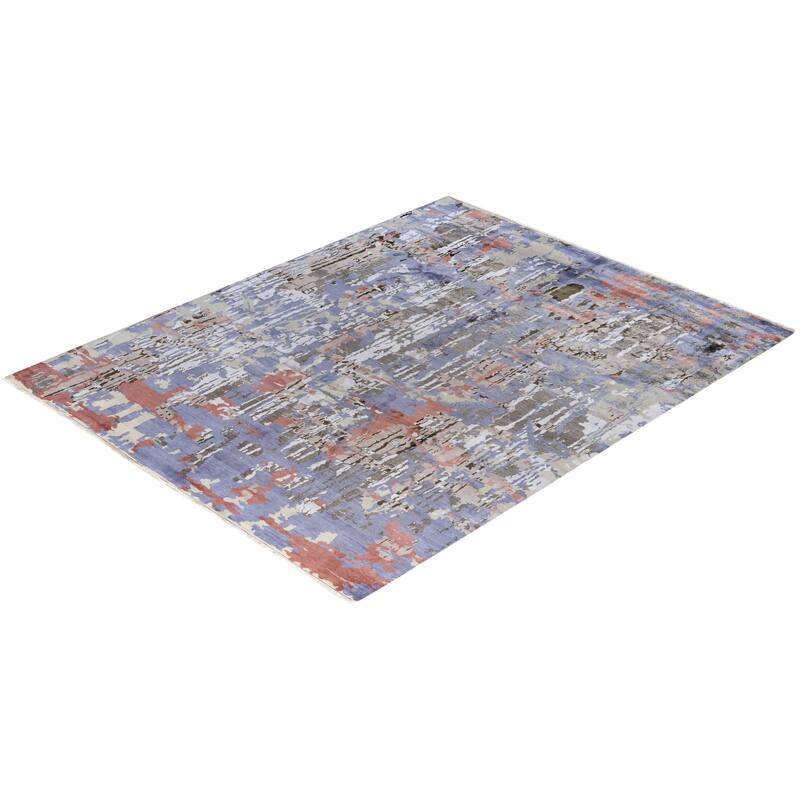 Ikat One-of-a-Kind Hand-Knotted Area Rug, Brown - 8' 2" x 10' 3"